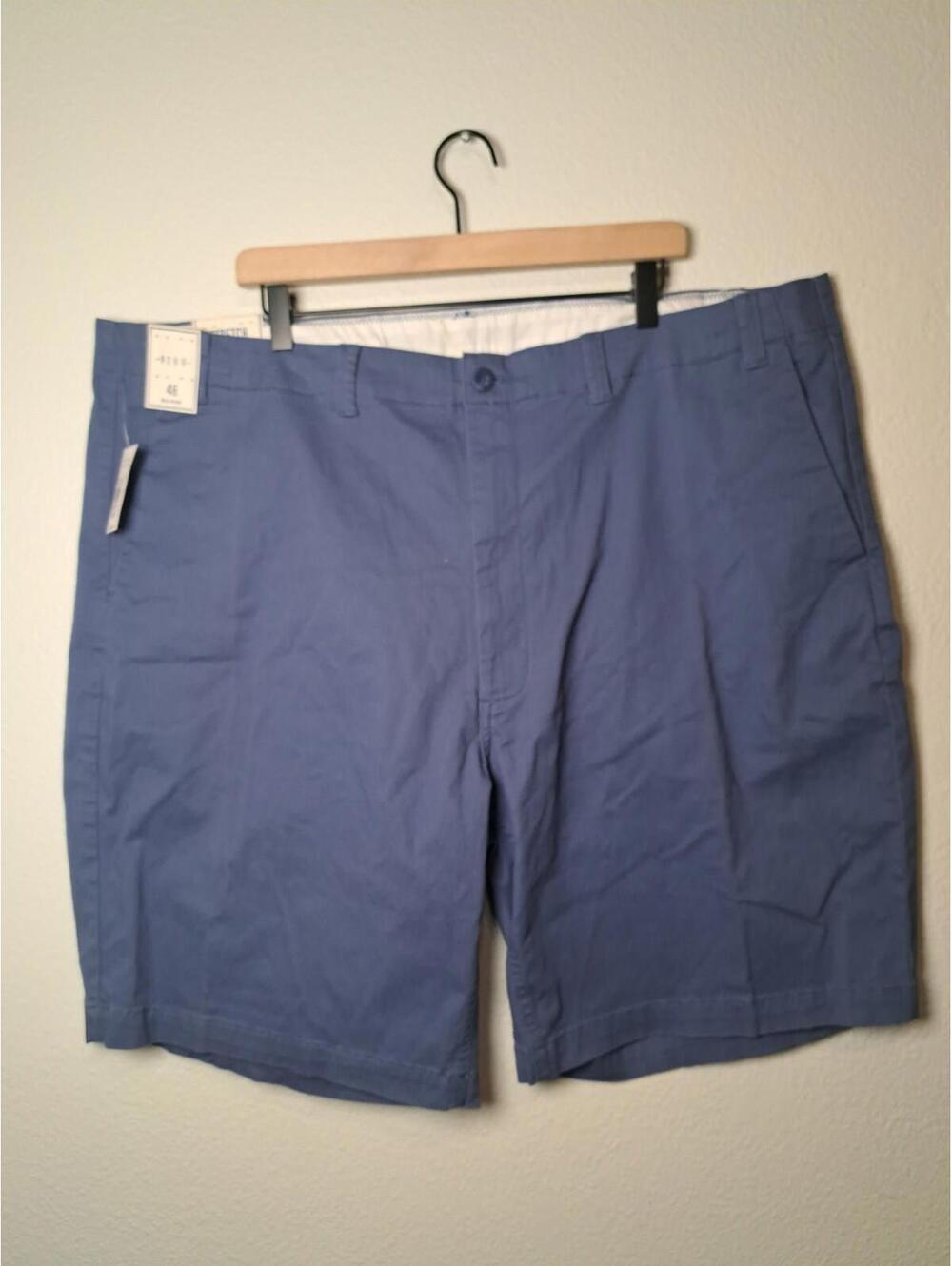 NWT ROWM Mens Black Golf Shorts Pleated 46